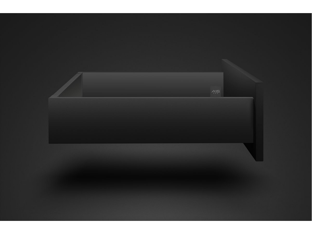 Guide per cassetti Axispro Soft close estrazione totale portata kg.40 con Spondina Nero D mm.199 varie lunghezze | GTV - immagine 3